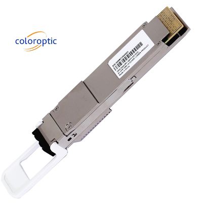 100Gbps Modul Optik Koheren QSFP-DD 100G ZR OFEC-QPSK Laser Tetap