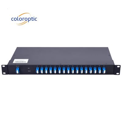 24 Channel DWDM Passive Optical Multiplexer / Demultiplexer 1RU Rack