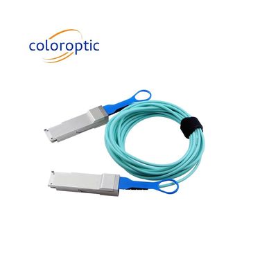 40G QSFP+ 3 - 100m Panjang Kabel Optik Aktif AOC Infiniband QDR / DDR / SDR