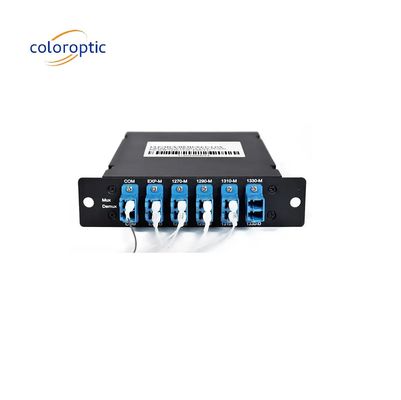 4 Saluran WDM Model CWDM MUX Dengan Konektor LC Untuk Jaringan Akses