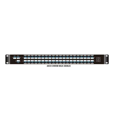 Dual Fiber WDM 40CH C21-C60 Passive Dwdm Mux Demux Dengan Pelabuhan 1310nm