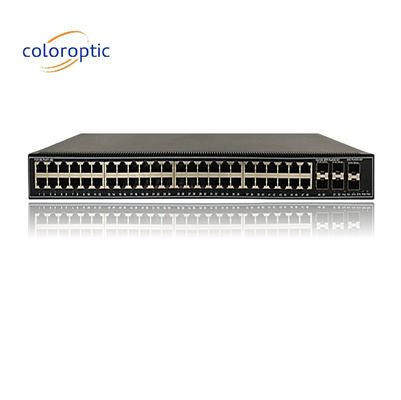 48 Port Gigabit Poe Switch QoS 10/100/1000M POE, 6*10GE SFP+ Port