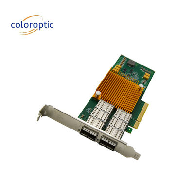 Dual Port Pcie Network Card 25G Optical NIC Host Bus Adapter PCI Express 2.0