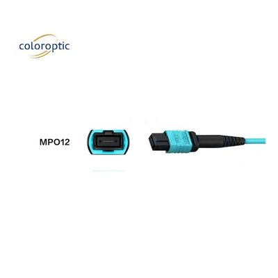 Serat G652D OM3 MPO Patch Kabel 1m Panjang Untuk Kebutuhan Bisnis