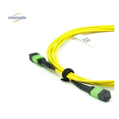 Single Mode MPO Optical Cable OM3 Fiber Grade Dengan Jacket PVC