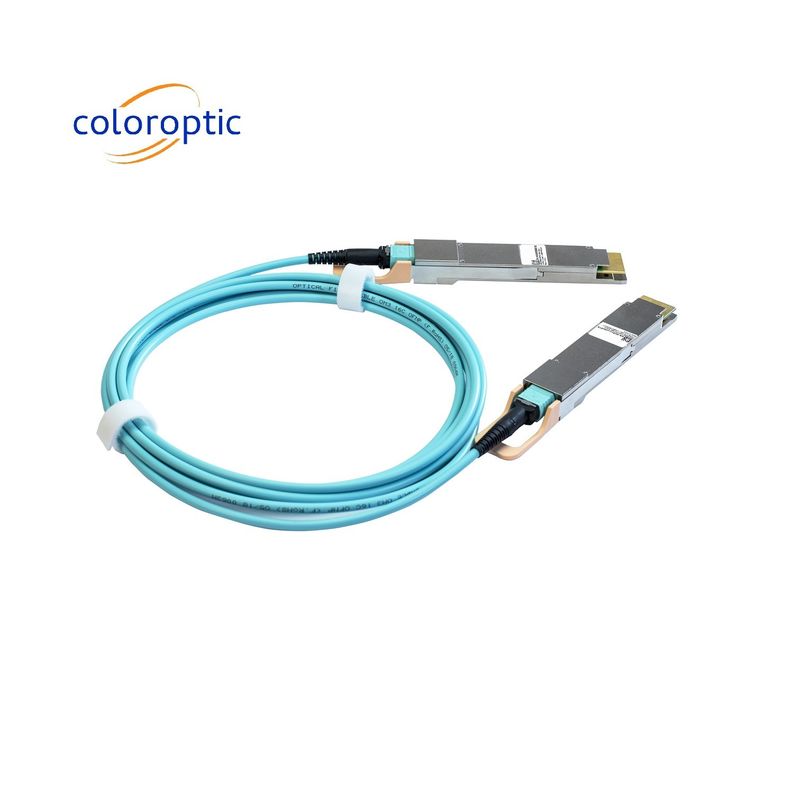400G QSFP-DD Kabel AOC DAC 8*50G Link Untuk InfiniBand Dan Ethernet