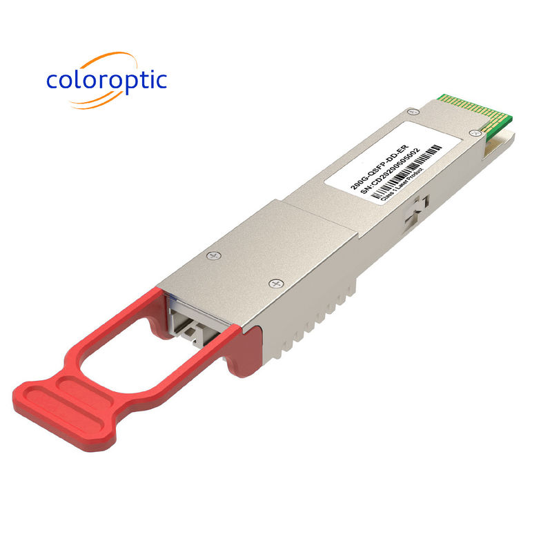 200G QSFP-DD ER4 Optical Transceiver Module dengan Full Real Time DDM Sfp Ethernet