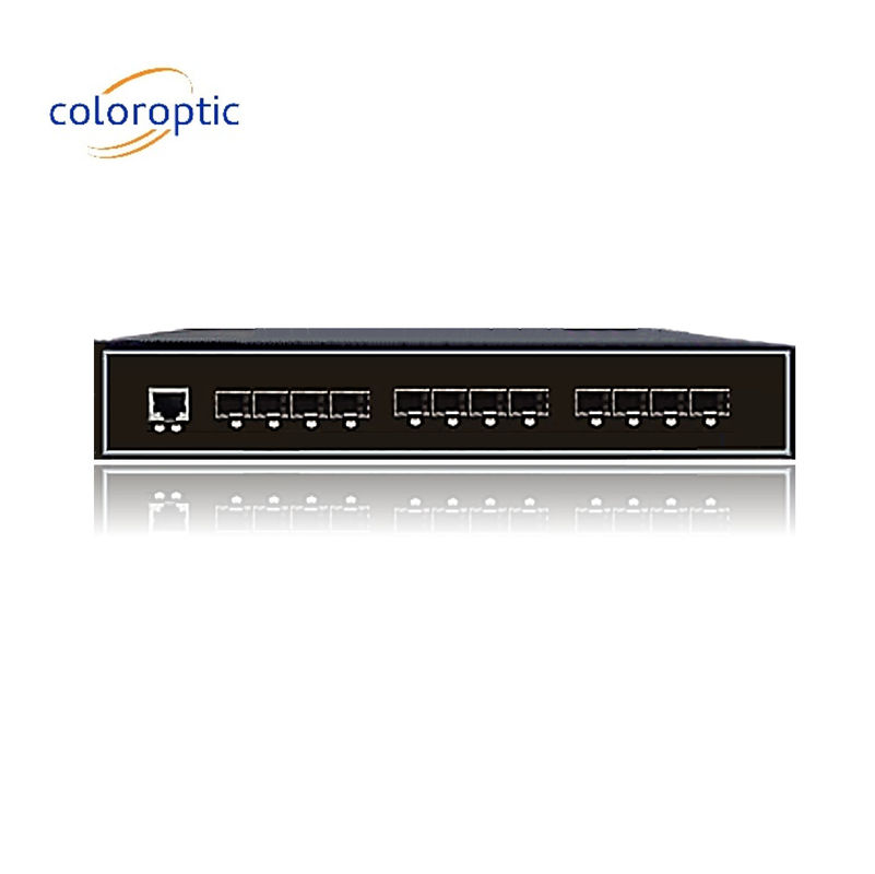 Industrial Intelligent Ethernet Switch Dengan 8GE SFP 4 Port 10GE SFP+ 1 Konsol