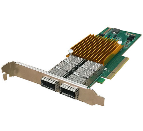 Jaringan Infiniband Pcie Card 40G Dual Port Optical NIC Ethernet Network Adapter
