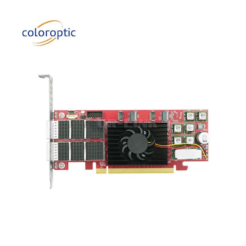 PCIe X16 100G QSFP28 Ethernet Smart Card Dual Port Xilinx Ultrascale+ 16nm Berdasarkan