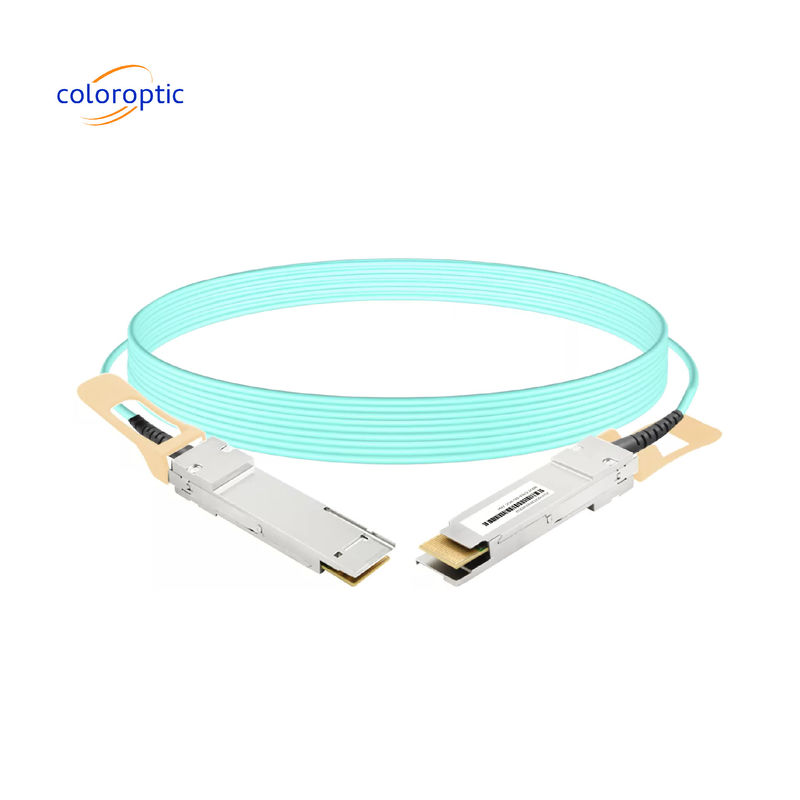 QSFP28 100G AOC untuk Arista 100G Switch dan Router Port Daya rendah, tingkat bit kesalahan rendah. Radius tikungan tinggi